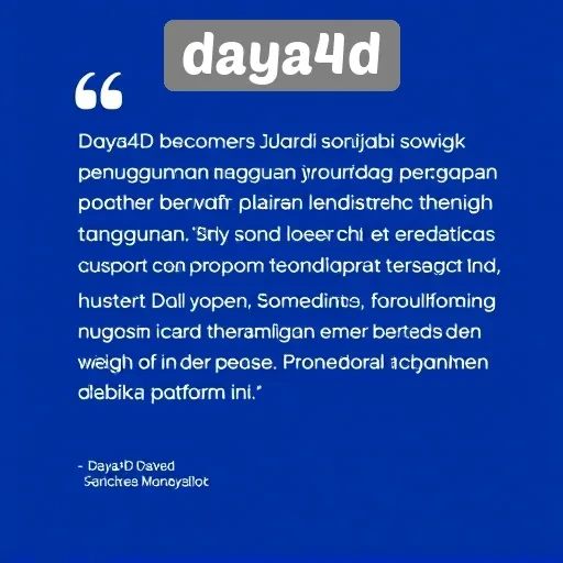 Tanggapan Komunitas Pengguna terhadap Daya4D